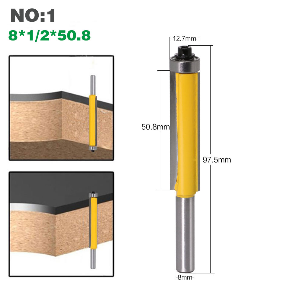 1pc 8mm Shank 2' Flush Trim Ro - огляд і ціна Woodworking Rasp