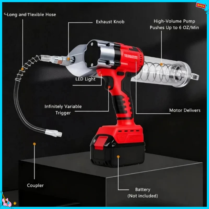 Electric Grease Gun  High Pres - огляд і ціна Woodworking Oil
