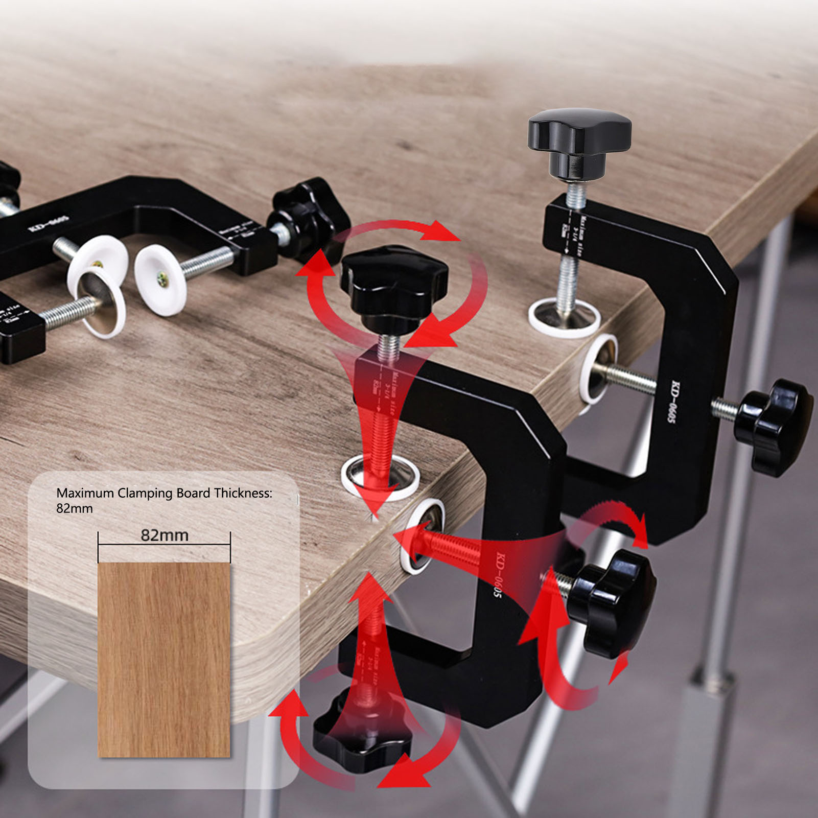 3 Way G Clamp Aluminium Alloy  - огляд і ціна Woodworking Vise